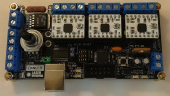 Laser Engraver Control Board + Inkscape extension