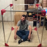 (Portable) Large Format 3d Printer 4ft square frame. Build Volume 36in  x 36in x 36in