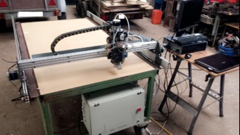 Big CNC plasma cutter